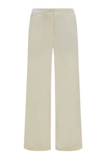 NICOWA Chino RIMBIO OFFWHITE LAMÉ Straight