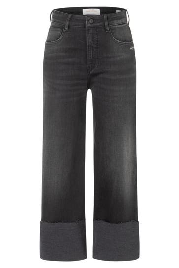 GANG Stoffhose 94JETTE CULOTTE worn black Tapered