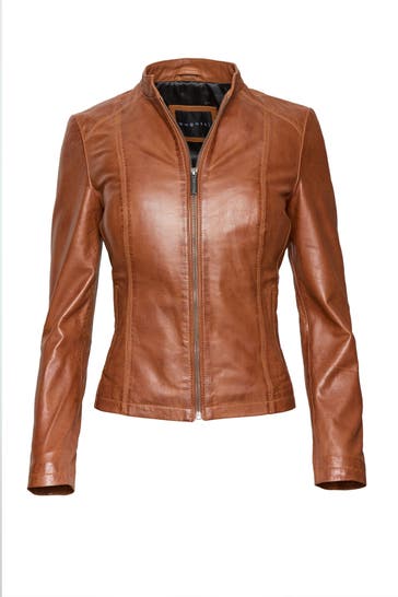 BUGATTI Lederjacke BULady-124 Cognac