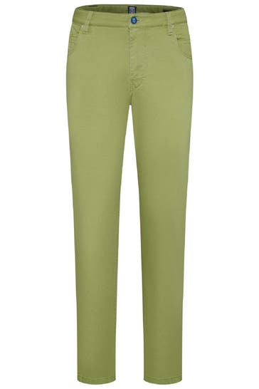 MEYER Chino grün Slim