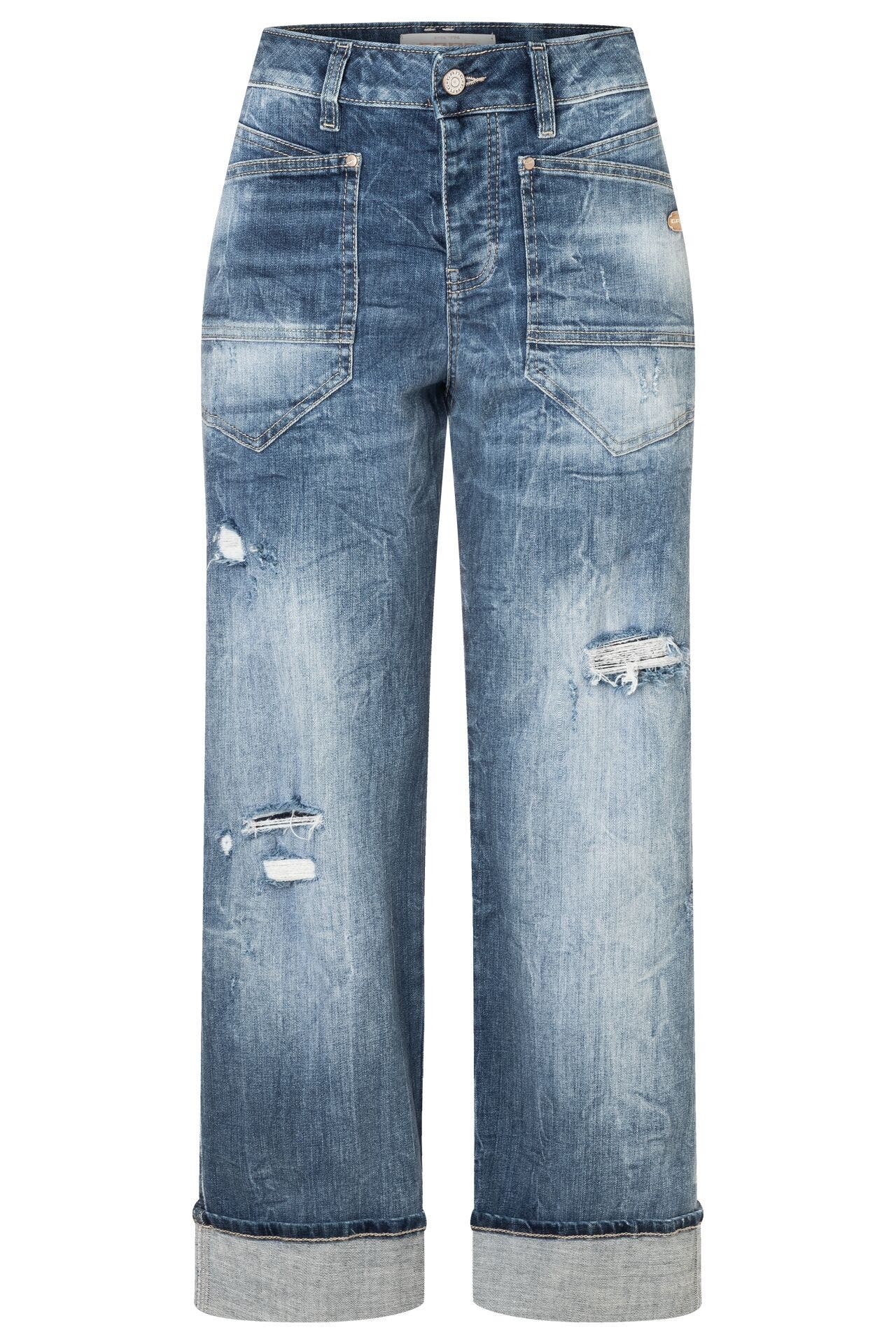 GANG Jeans 94ROBERTA grey blue destroy Tapered, Bild 1
