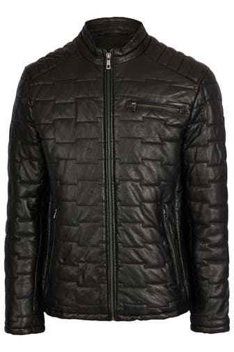 BUGATTI Lederjacke BUSAMUELE Schwarz