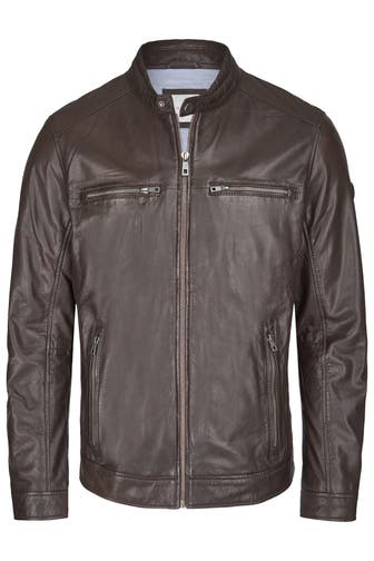 BUGATTI Lederjacke BUDANILO dunkelbraun