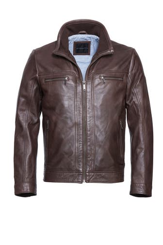 BUGATTI Lederjacke BUMATTI Dunkelbraun