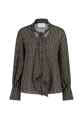 NICOWA Casual-Bluse BENOWA BLACKMONOGRAM
