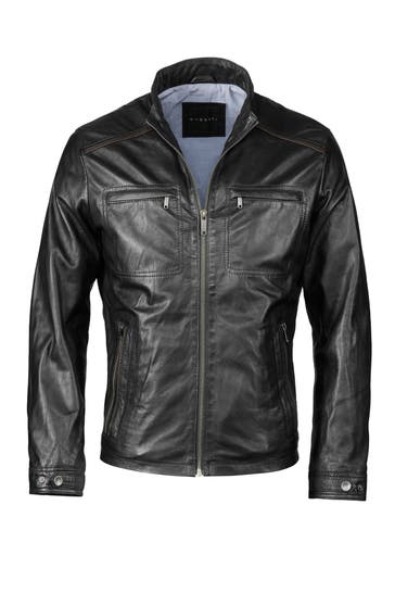 BUGATTI Lederjacke BURICCARDO Schwarz