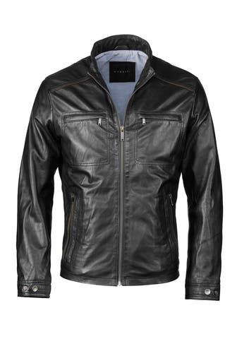 BUGATTI Lederjacke BURICCARDO Schwarz