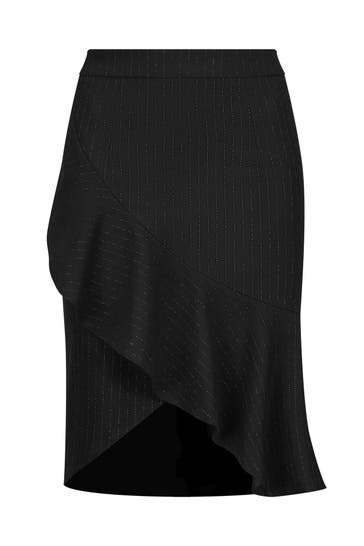 NICOWA Minirock LOWIANA BLACK PINSTRIPE