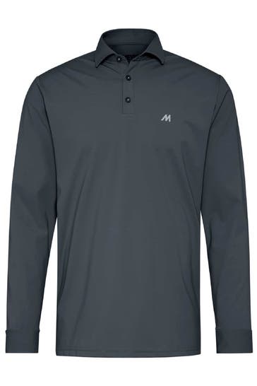 MEYER Polo-Shirt Bryson charcoal
