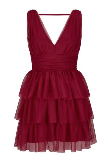 NICOWA Casual-Kleid STELLOWA dark berry