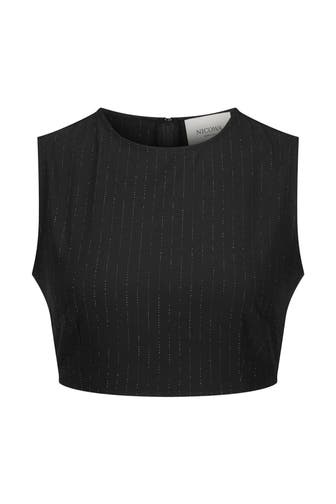 NICOWA Top LOWICA BLACK PINSTRIPE