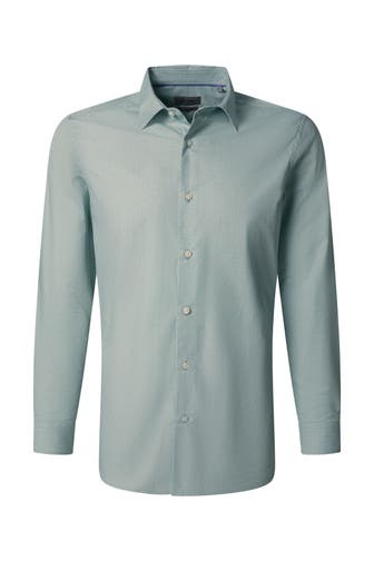 PIERRE CARDIN Business-Hemd Mineral Blue Slim Fit