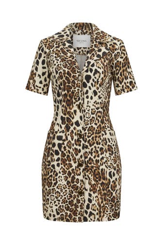 NICOWA Casual-Kleid RILONA BLACK LEO