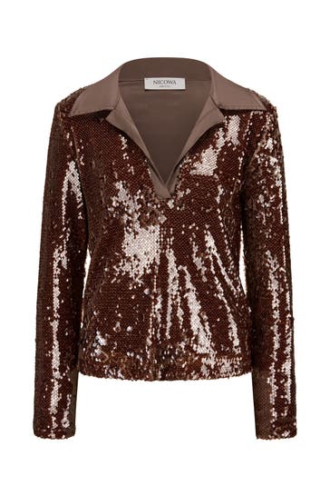 NICOWA Polo-Shirt ORIWILO BROWN