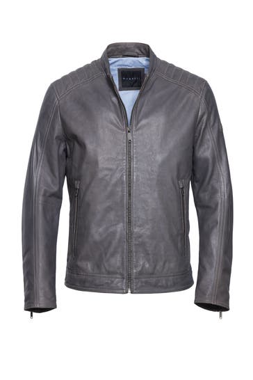 BUGATTI Lederjacke BUAPOLLO Grau