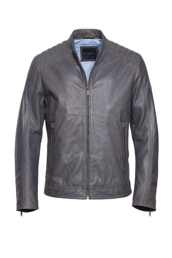 BUGATTI Lederjacke BUAPOLLO Grau