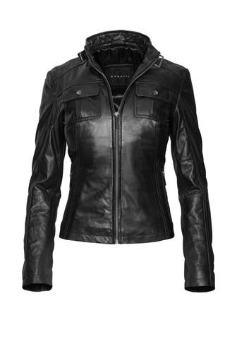 BUGATTI Lederjacke black