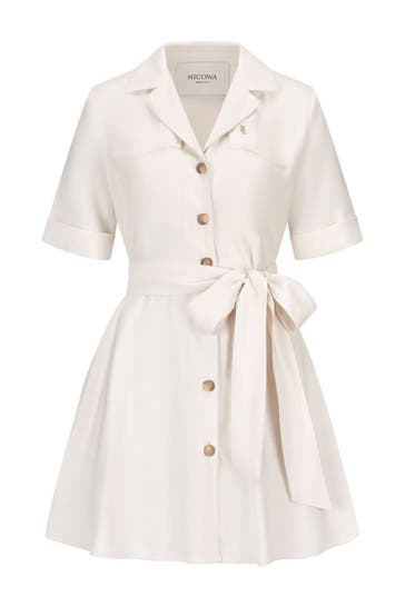 NICOWA Casual-Kleid CIALONO OFF-WHITE