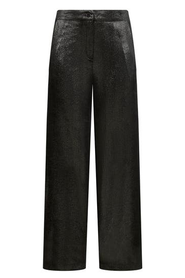 NICOWA Chino RIMBIO BLACK LAMÉ Straight