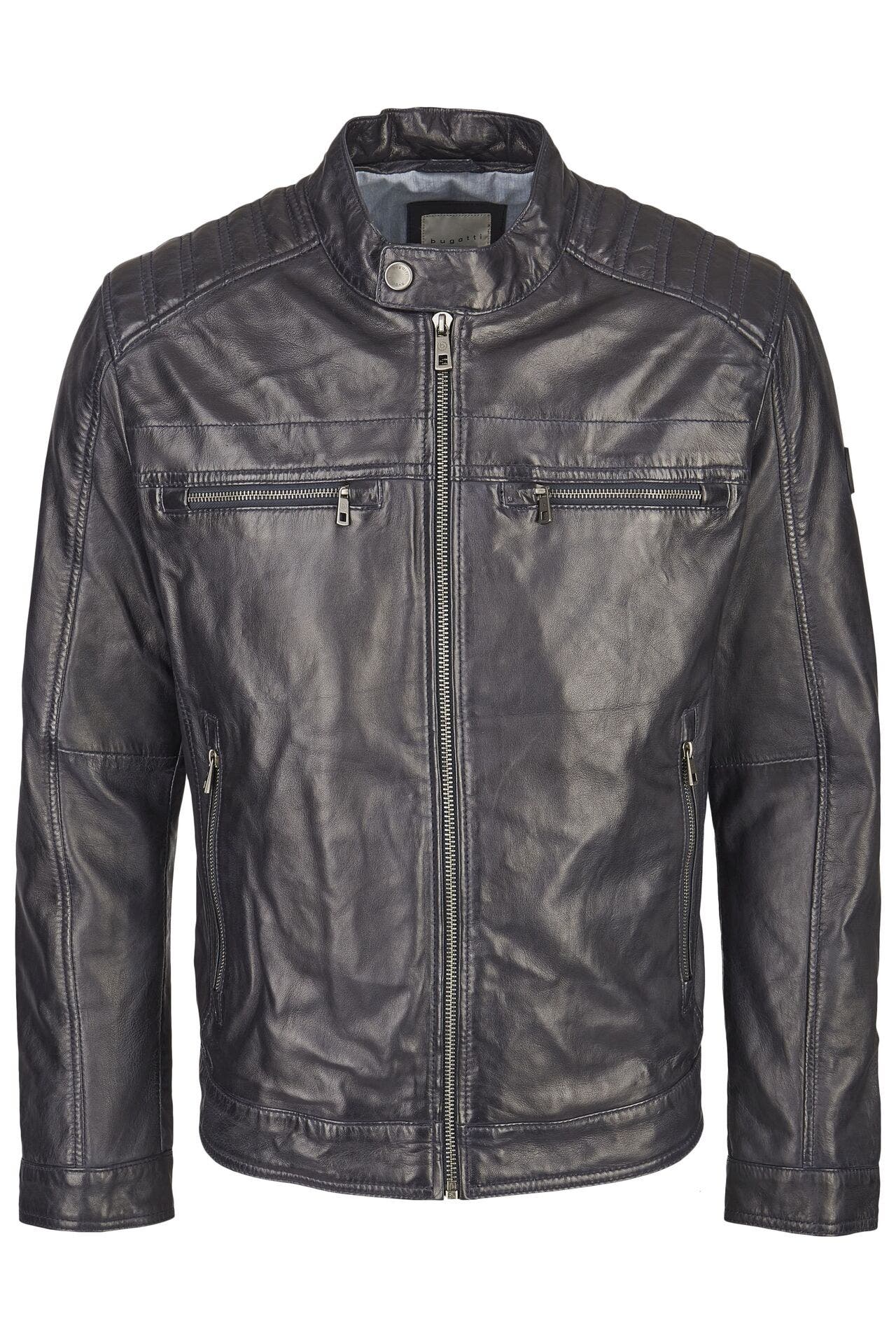 BUGATTI Lederjacke BUAMADEO Dunkelblau, Bild 1