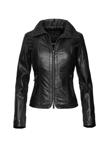 BUGATTI Lederjacke black