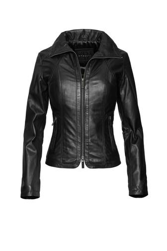 BUGATTI Lederjacke black