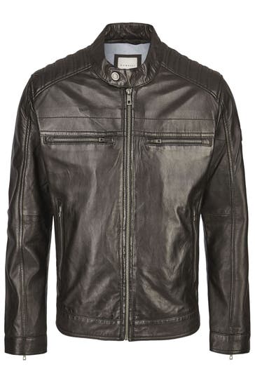 BUGATTI Lederjacke BUAMADEO Schwarz