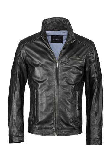 BUGATTI Lederjacke BUQUENTINO Schwarz