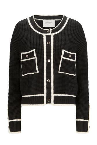 NICOWA Strickjacke IDOWIA BLACK