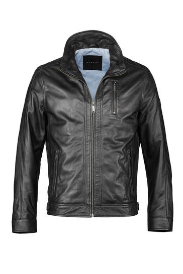 BUGATTI Lederjacke BUALEXIO Schwarz