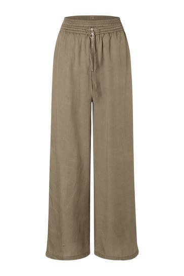 GANG Stoffhose 94YARA khaki Wide/ Loose Fit