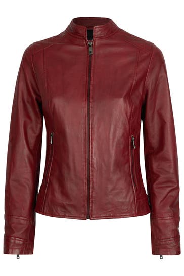 BUGATTI Lederjacke BULady-122 red