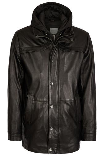 BUGATTI Lederjacke BUVILIO Schwarz