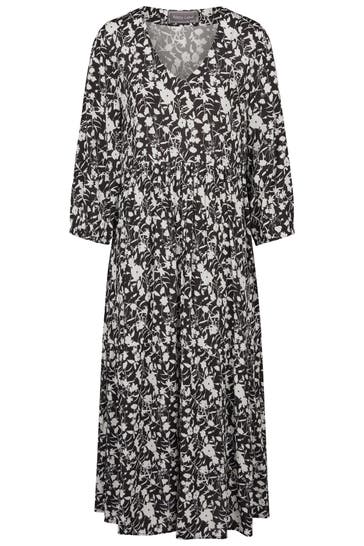 WHITE LABEL Casual-Kleid schwarz-weiß