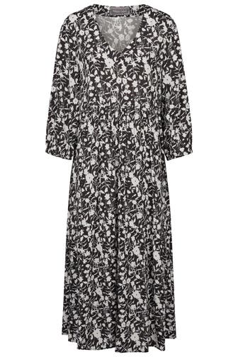 WHITE LABEL Casual-Kleid schwarz-weiß