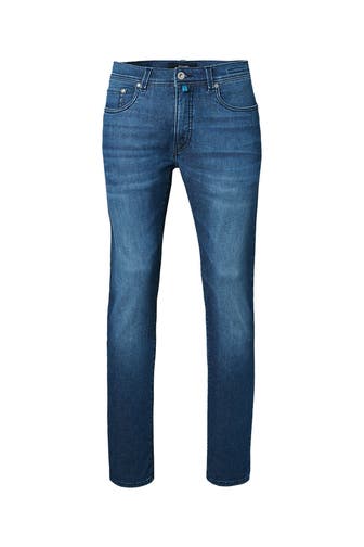 PIERRE CARDIN Jeans Lyon blue used buffies Slim