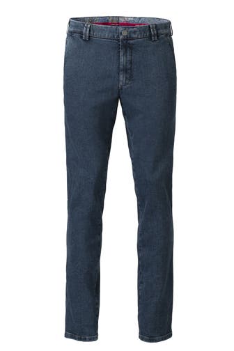 MEYER Chino Bonn Blue-Stone Slim