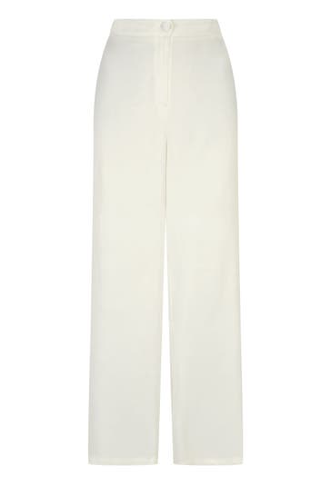 NICOWA Stoffhose SETONO WHITE Loose Fit