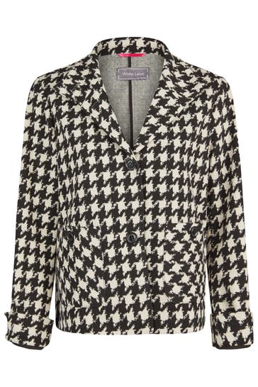 WHITE LABEL Blazer schwarz weiss