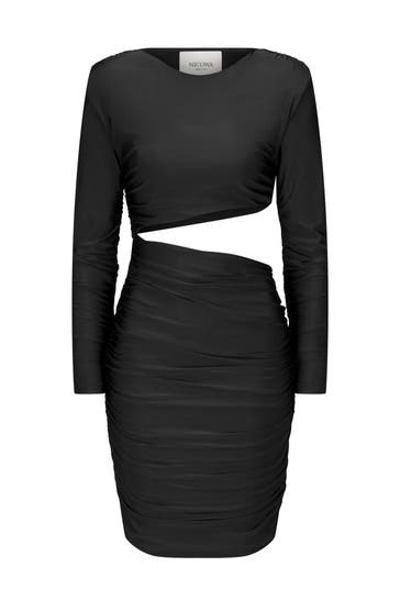 NICOWA Casual-Kleid OCAWI MINI BLACK