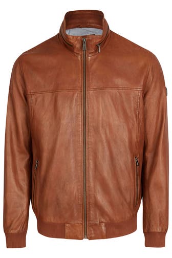 BUGATTI Lederjacke BUFABIANO Cognac