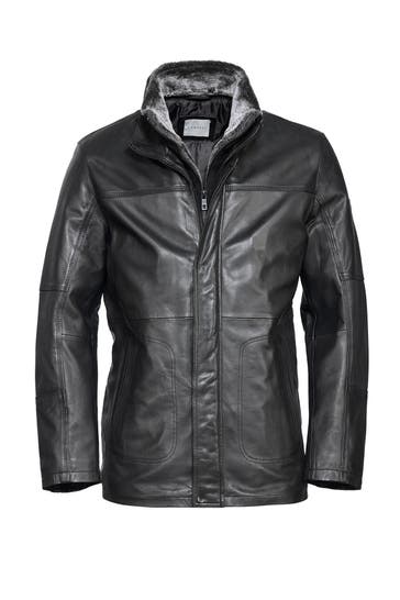 BUGATTI Lederjacke BULUCA Schwarz
