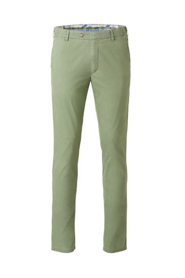 MEYER Chino FLEX BAUMWOLL CHINO salbei Slim