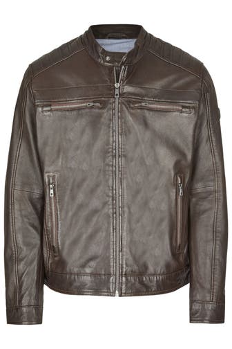 BUGATTI Lederjacke BUAMADEO dunkelbraun