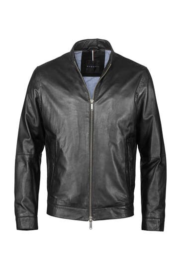 BUGATTI Lederjacke BUBORMIO Schwarz