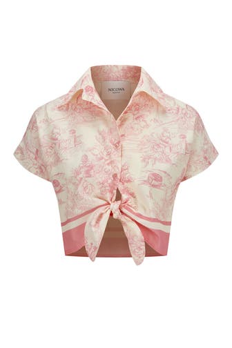 NICOWA Casual-Bluse PLICALO ROSE