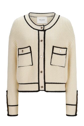 NICOWA Strickjacke IDOWIA CREAM