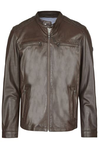 BUGATTI Lederjacke BUALBERTO dunkelbraun
