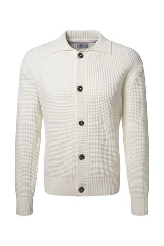 PIERRE CARDIN Strickjacke Elfenbein