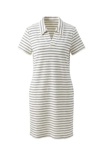 MYJAMA Casual-Kleid Anne weiß/marine